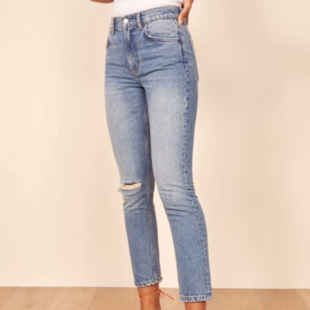 Reformation Julia Crop High Cigarette Jean